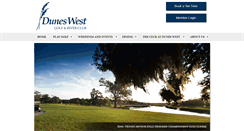 Desktop Screenshot of duneswestgolfclub.com